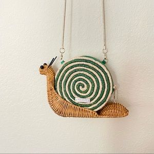 Kate Spade “Spring Forward” Wicker Snail Purse